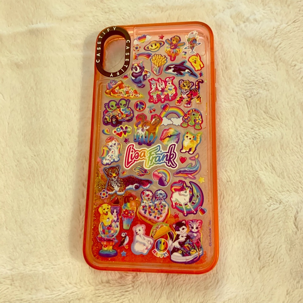 Lisa frank falling glitter case!